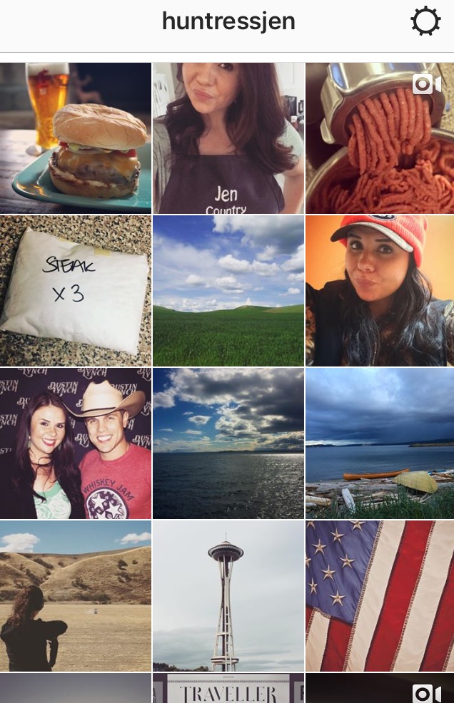 Follow me on Instagram!  HuntressJen