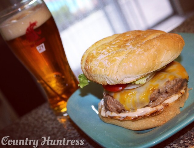 venison bacon burger country huntress